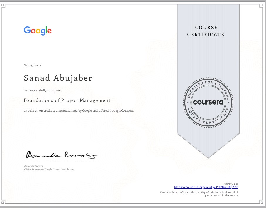 Fundamentals of Project Management Certification