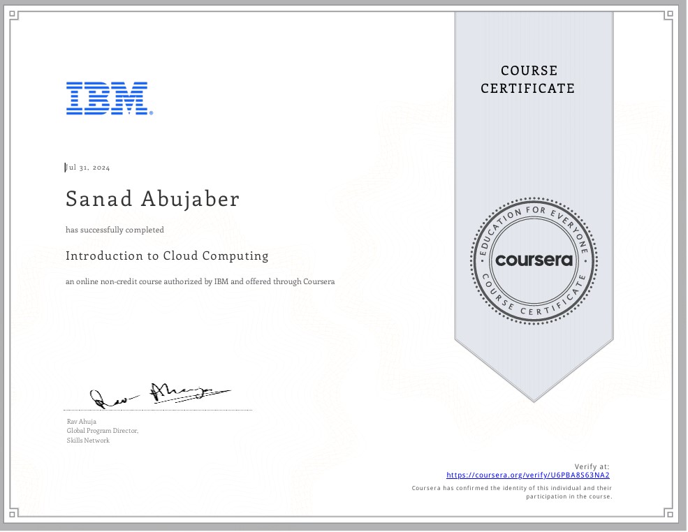 Introduction to Cloud Computing Certification