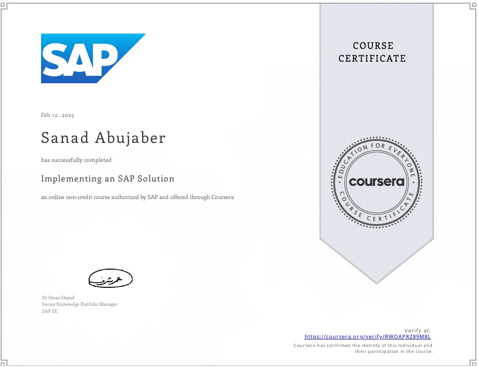 Implementing SAP Solution Certification