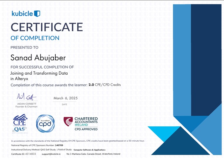 Data Visualization Certification